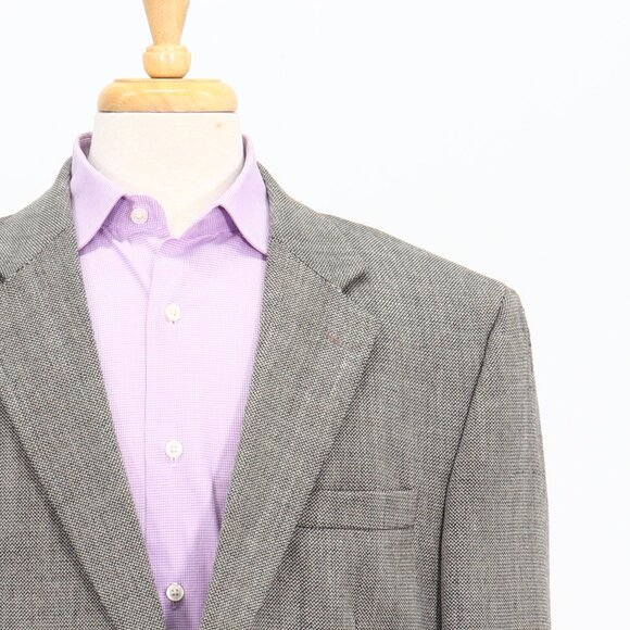 Jos. A. Bank 44S Navy Blazer Sport Coat Jacket 3-Button Stripe Y054 - Picture 5 of 11